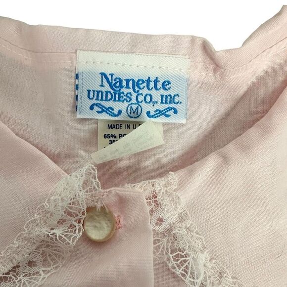 Nanette Undies Co. Inc Pink Bed Jacket size Medium - Picture 5 of 8